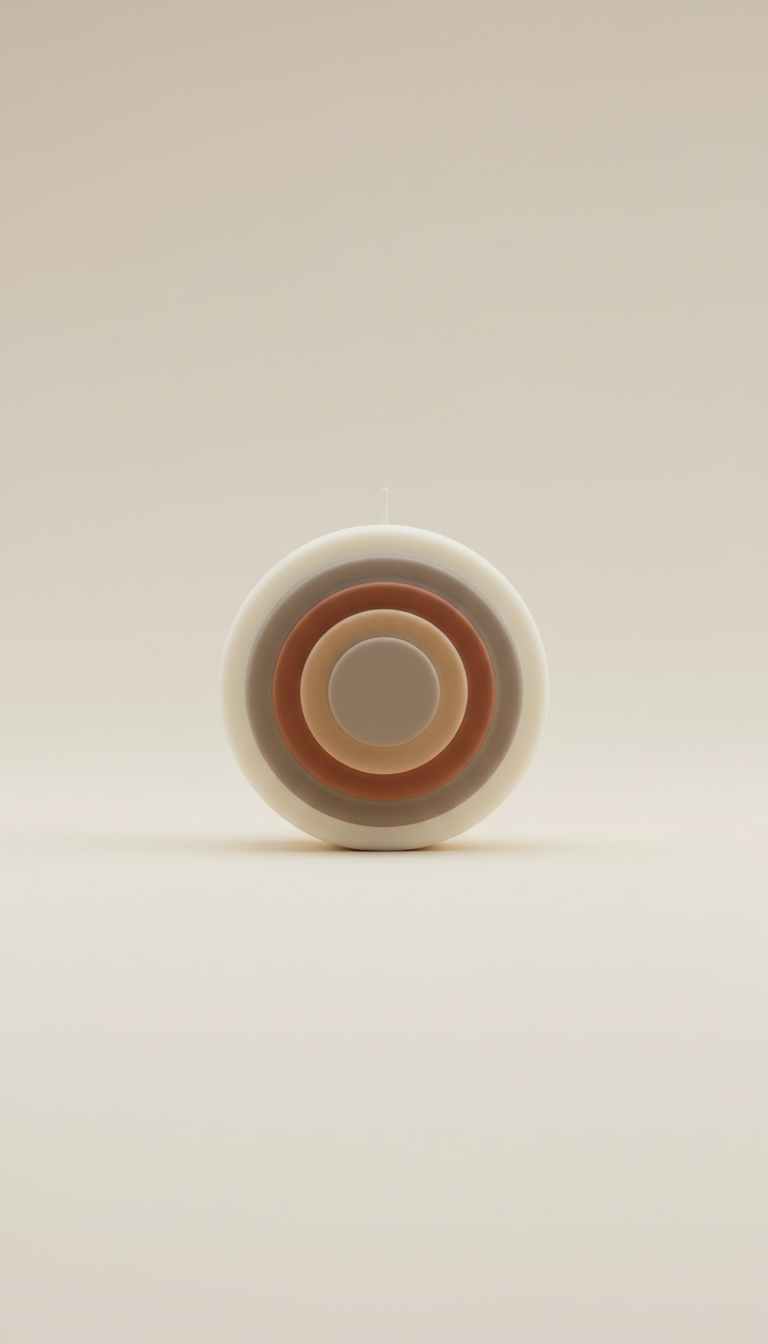 Sphere Candle Refined Surface